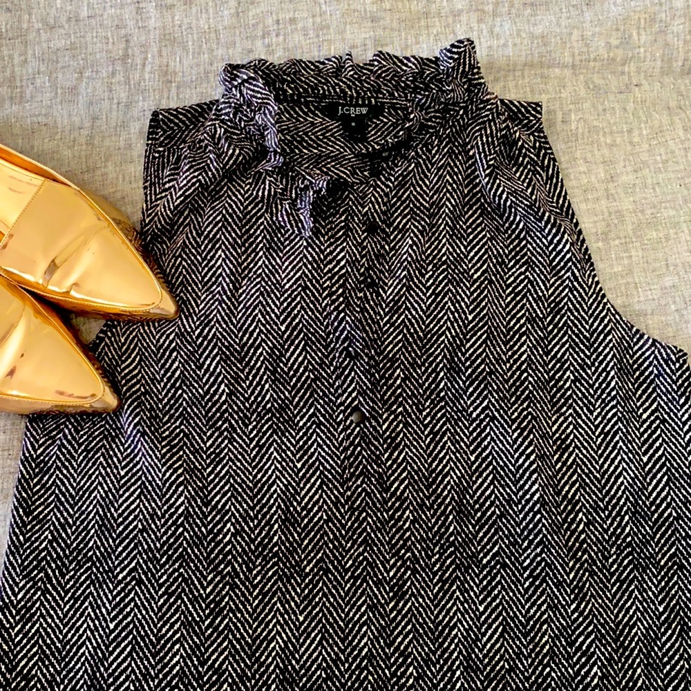 J. Crew ruffle shell